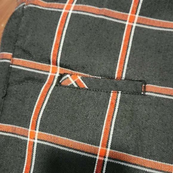 Rip Curl Black and Red Plaid Golf Shorts (0747) - Picture 3 of 6